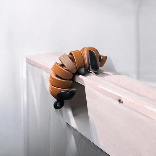 Esnek Köpek Figür & Anahtarlık – Sosis Pati | Kabuk Factory Tasarımı