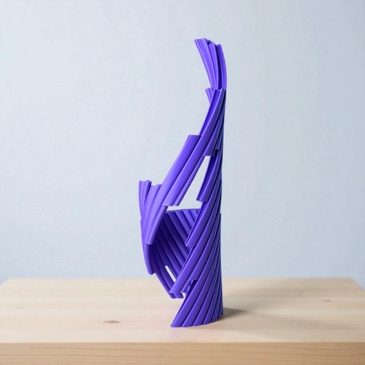 Spiral Kinetik Stres Oyuncağı – Dönebilen Form Değiştiren Masa Üstü Obje | Kabuk Factory Tasarımı