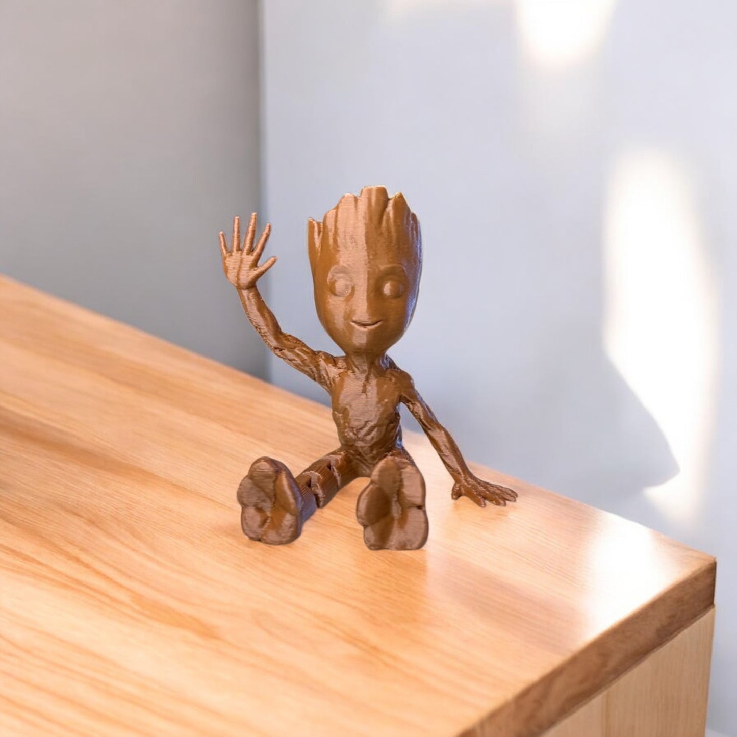 Oynar Bacaklı Baby Groot Figürü Dekoratif Obje | Kabuk Factory Tasarımı