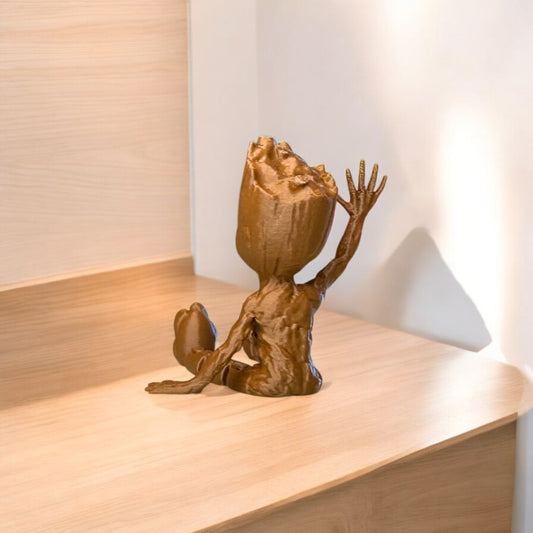 Oynar Bacaklı Baby Groot Figürü Dekoratif Obje | Kabuk Factory Tasarımı