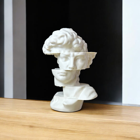 Fragmented David – Parçalanmış Büst Heykel | Kabuk Factory Tasarımı