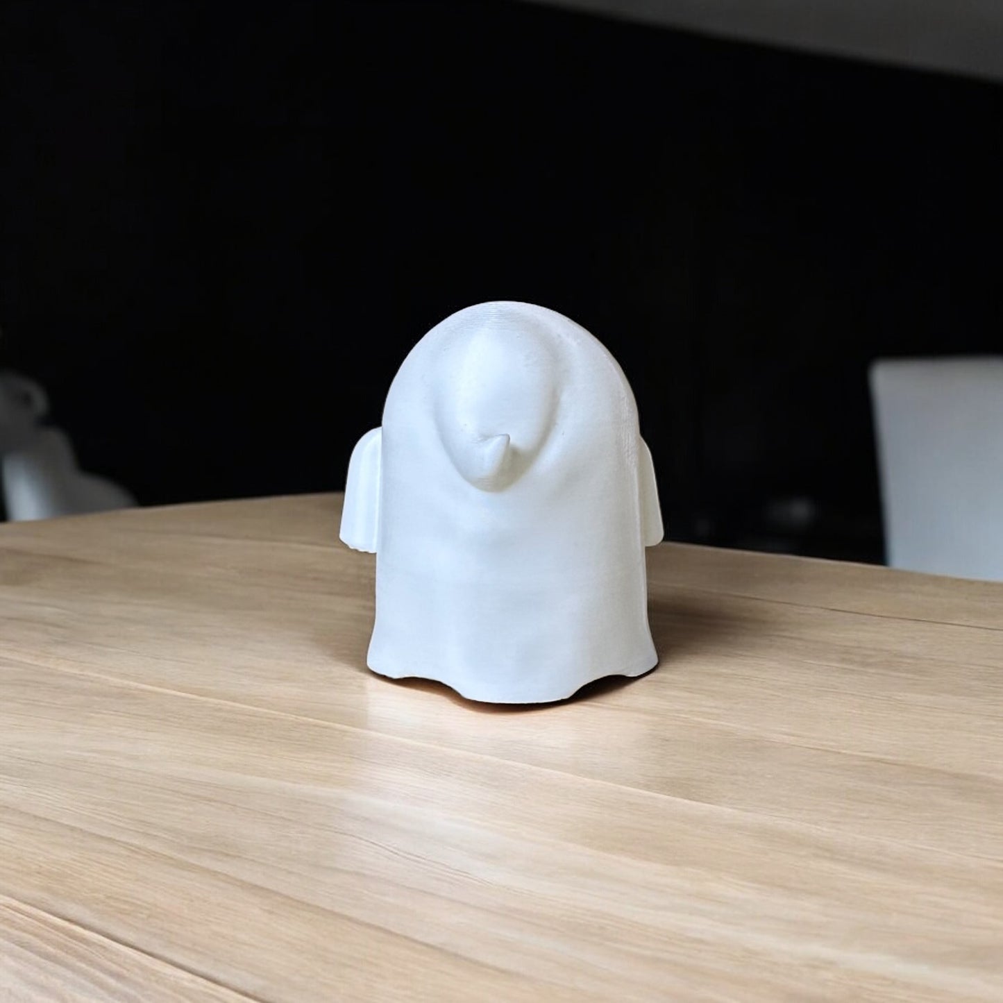 Akıllı Hayalet – Gözlüklü Dekoratif Figür | Kabuk Factory Tasarımı