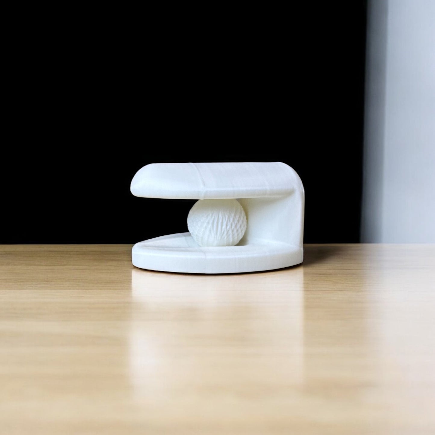 Minimalist Inci Formlu Havlu Tutucu | Kabuk Factory Tasarımı