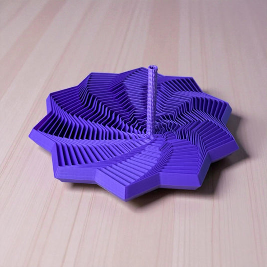 Spiral Stres Oyuncağı – Dönebilen Geometrik Dekoratif Obje | Masa Üstü Aksesuar | Kabuk Factory Tasarımı