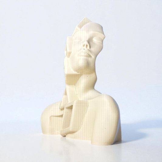Geometrik Kadın Büst Heykel – Modern Sanat Dekoratif Obje | Kabuk Factory Tasarımı
