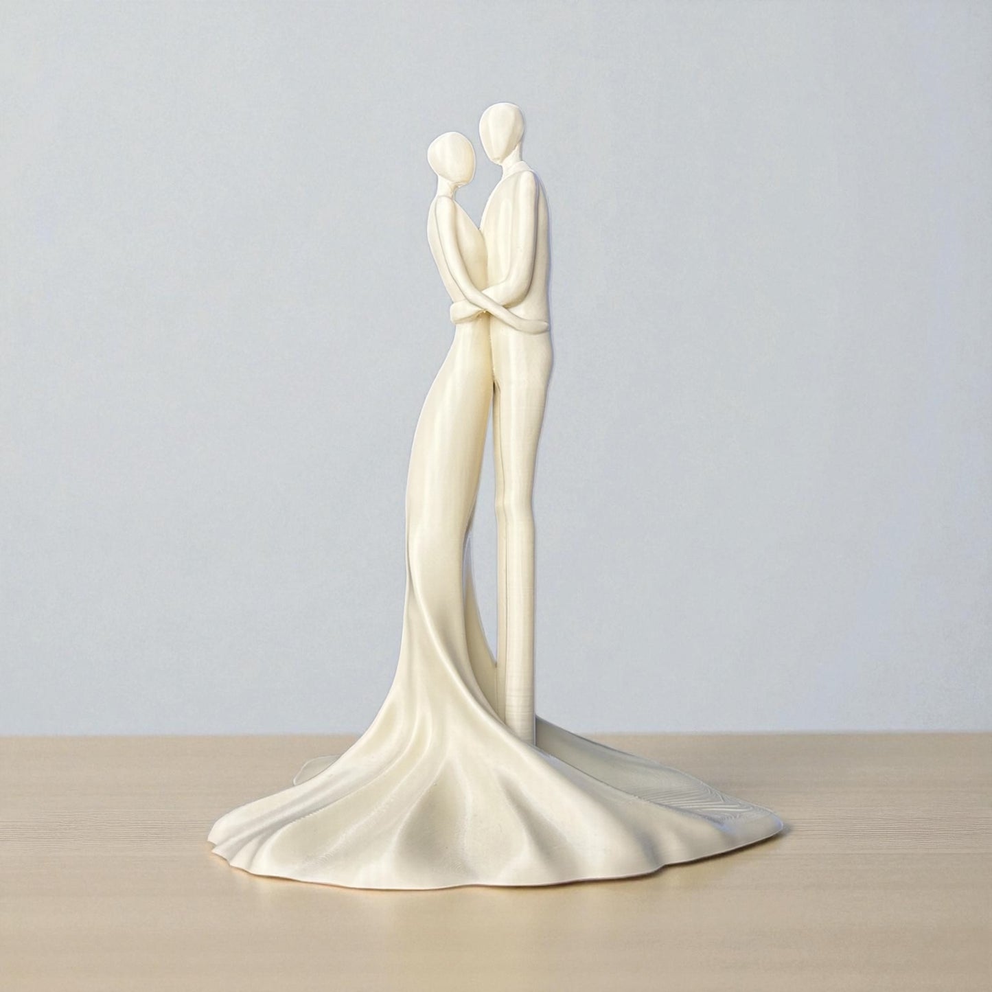 “Birlik” Heykel – Minimalist Aşk Figürü | Kabuk Factory Tasarımı