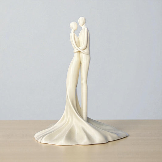 “Birlik” Heykel – Minimalist Aşk Figürü | Kabuk Factory Tasarımı