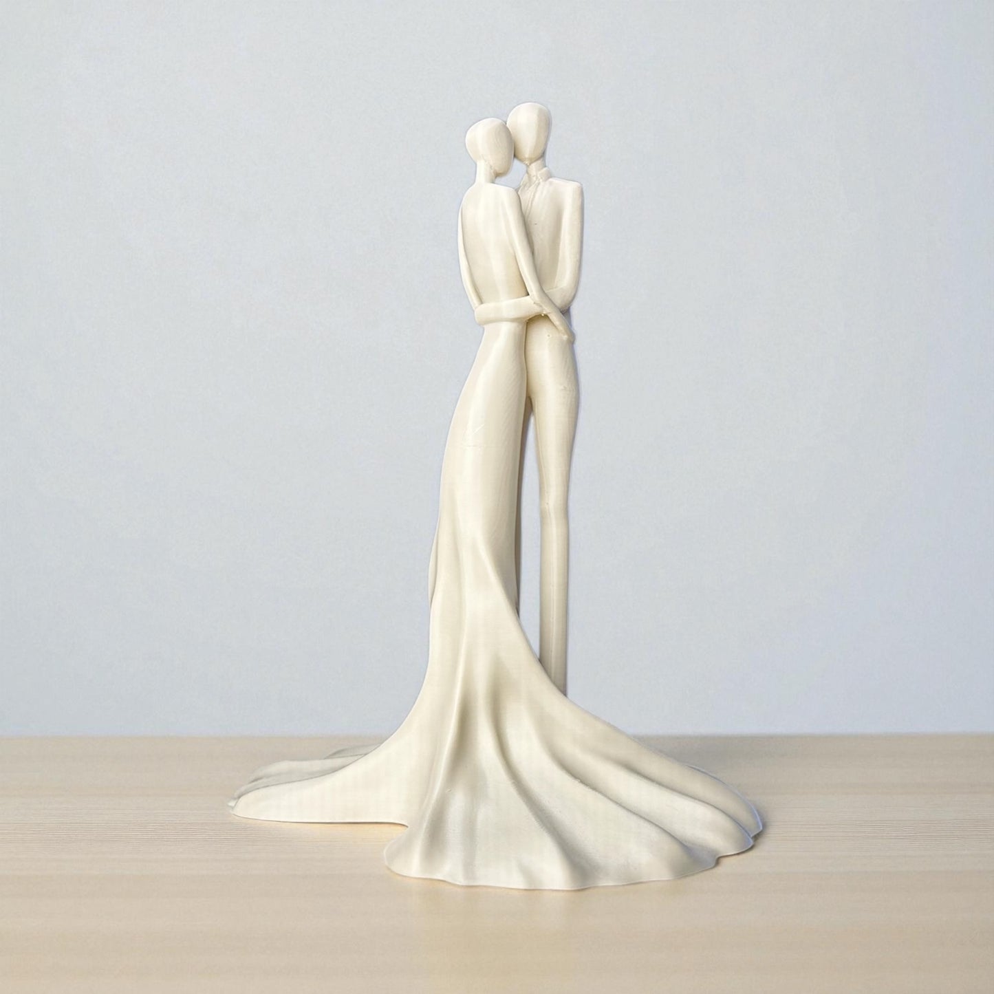 “Birlik” Heykel – Minimalist Aşk Figürü | Kabuk Factory Tasarımı