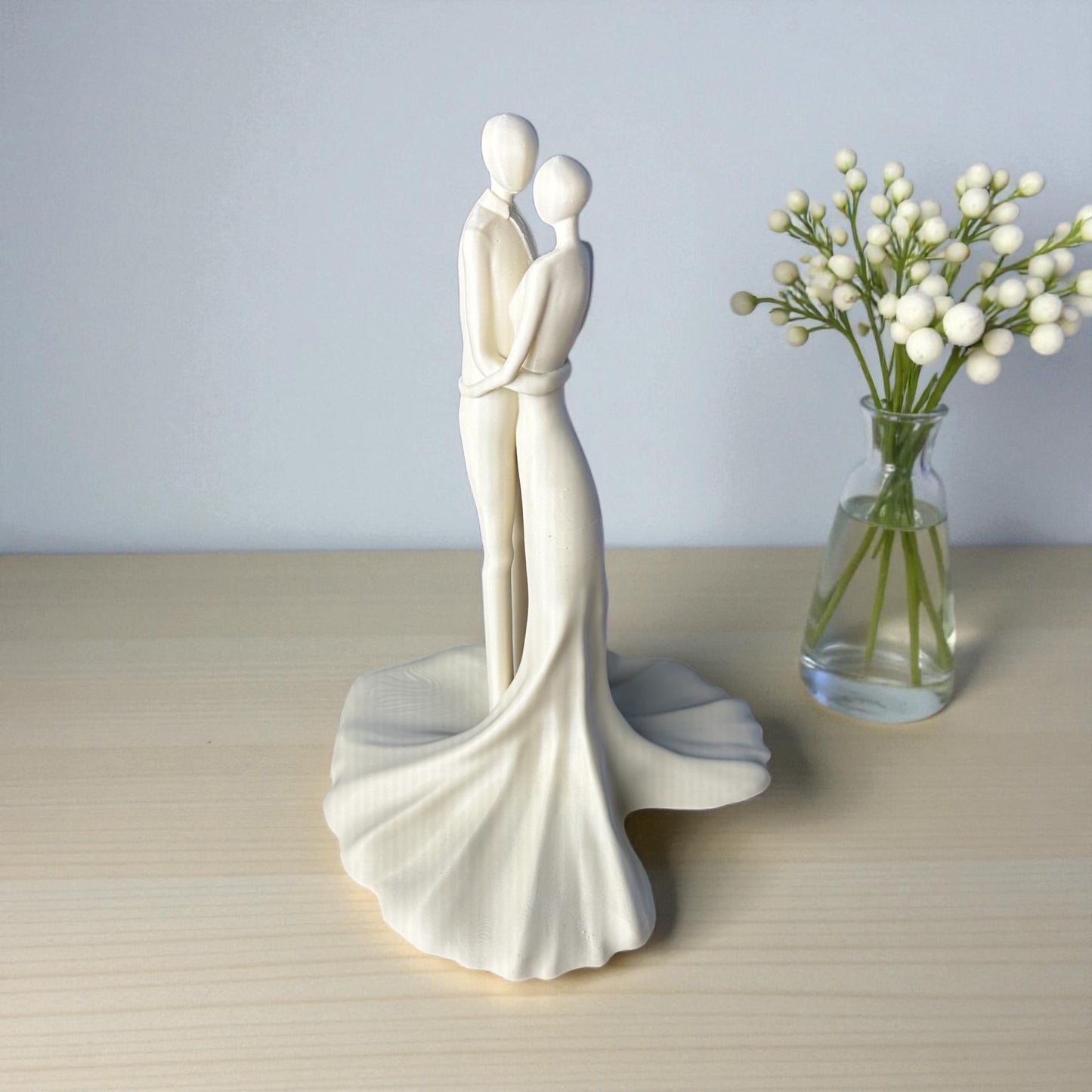 “Birlik” Heykel – Minimalist Aşk Figürü | Kabuk Factory Tasarımı