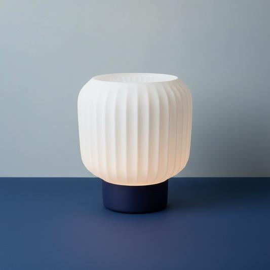 🌙💡 Minimal Opal Masa Lambası – Sakin ve Dengeli Işık | Kabuk Factory Tasarımı