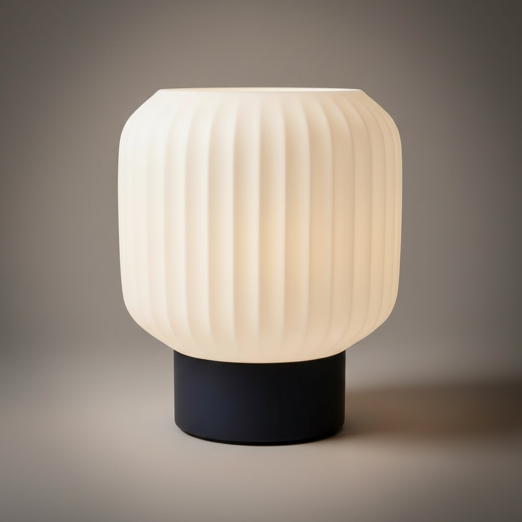 🌙💡 Minimal Opal Masa Lambası – Sakin ve Dengeli Işık | Kabuk Factory Tasarımı