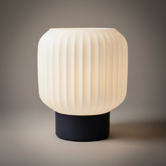 🌙💡 Minimal Opal Masa Lambası – Sakin ve Dengeli Işık | Kabuk Factory Tasarımı