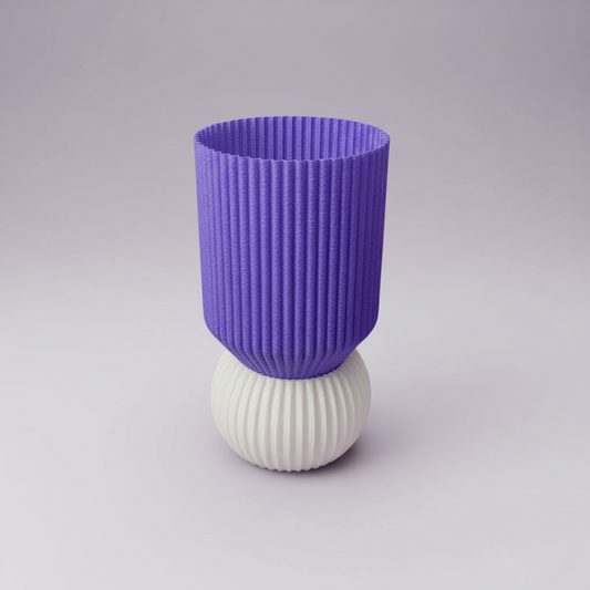 💡 Ribbed Masa Lambası – Modern & Heykelsi Işık | Kabuk Factory Tasarımı